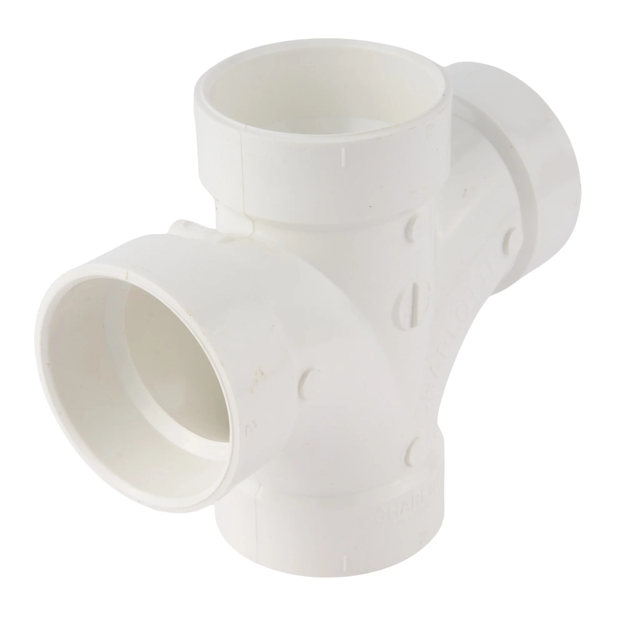 PVC DWV Reducing Sanitary Cross - Image 7