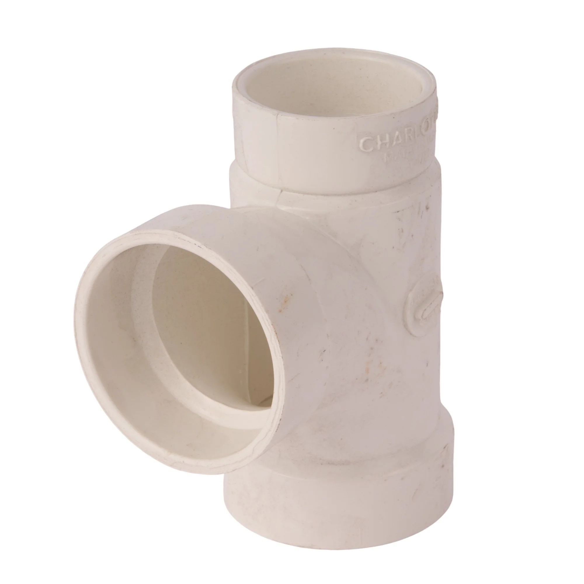 PVC DWV Reducing Sanitary Tee - Image 2