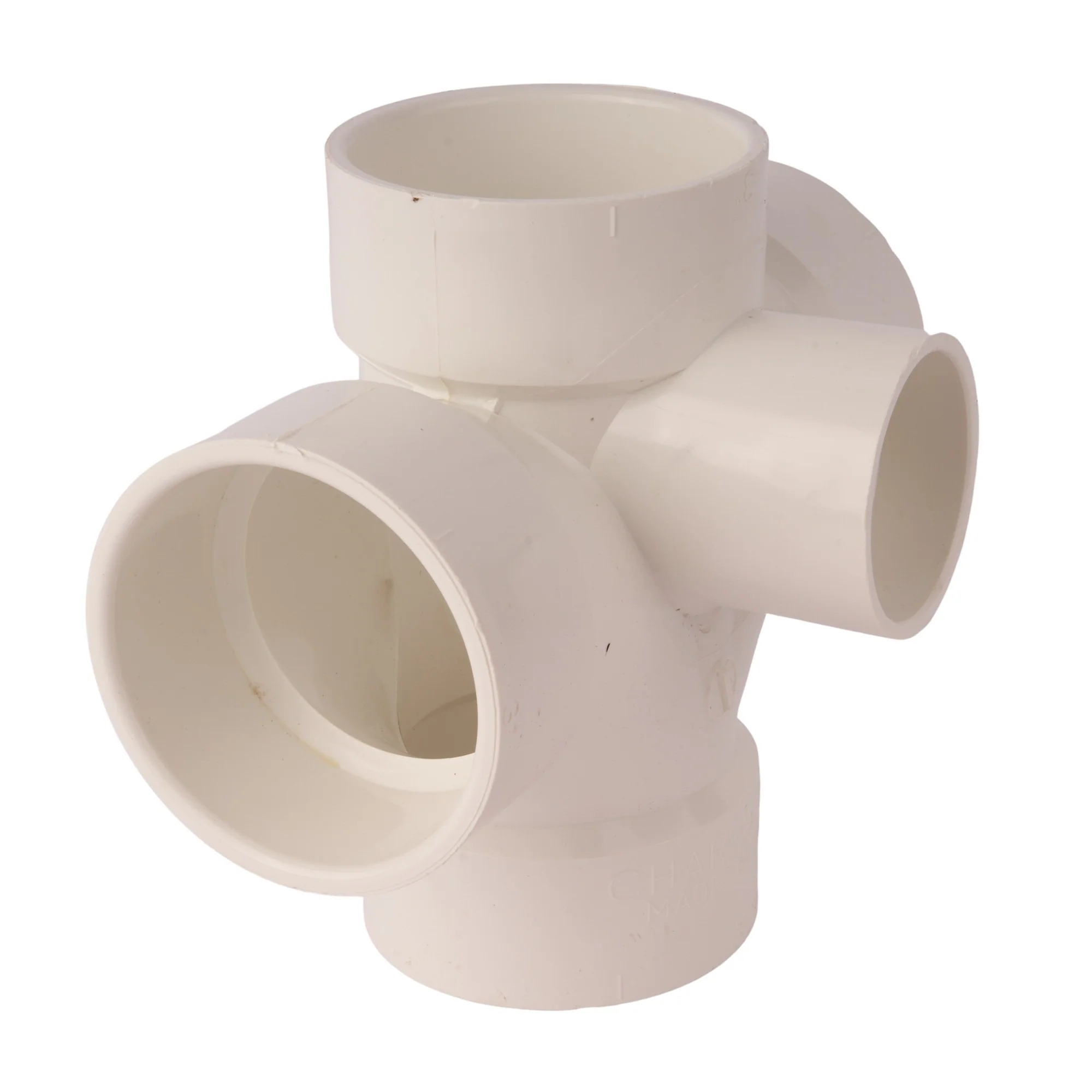 PVC DWV Sanitary Cross w/Side Inlet - Image 2
