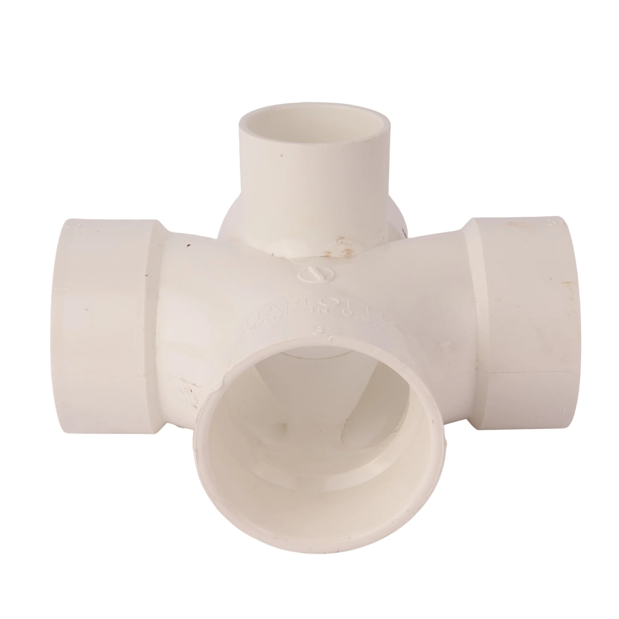 PVC DWV Sanitary Cross w/Side Inlet - Image 3