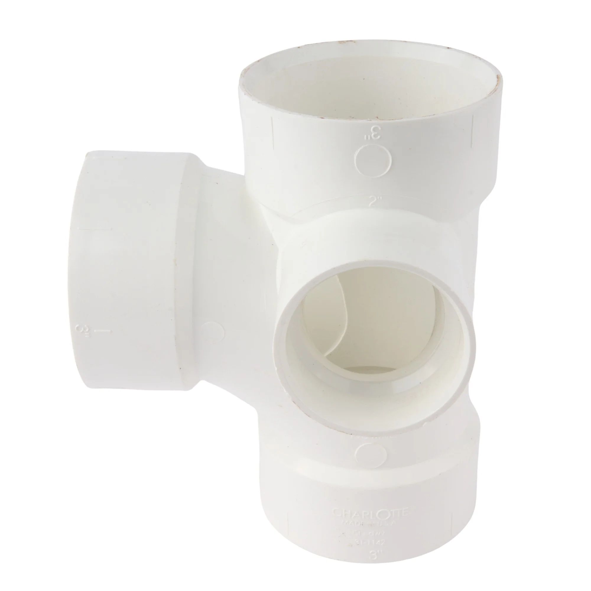 PVC DWV Sanitary Cross w/Side Inlet - Image 6