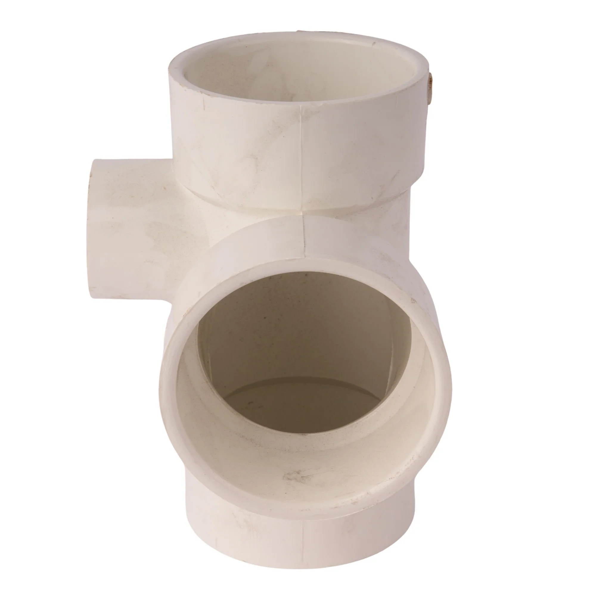 PVC DWV Sanitary Tee w/1-1/2" Right Side Inlets