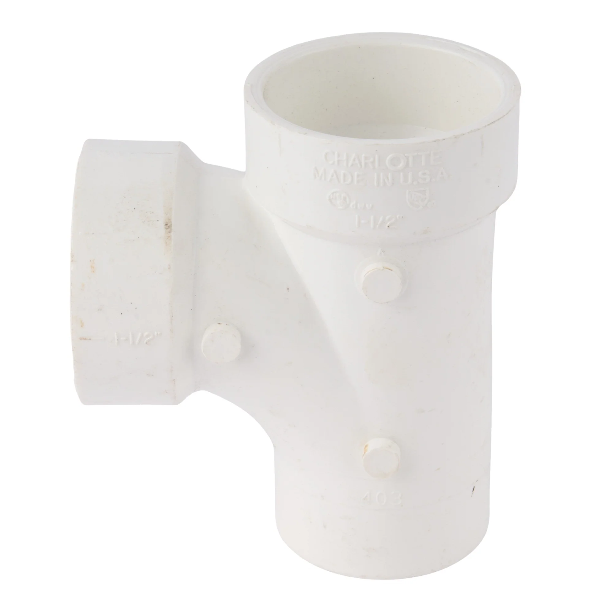 PVC DWV Street Sanitary Tee (Socket x Socket x Spigot) - Image 9