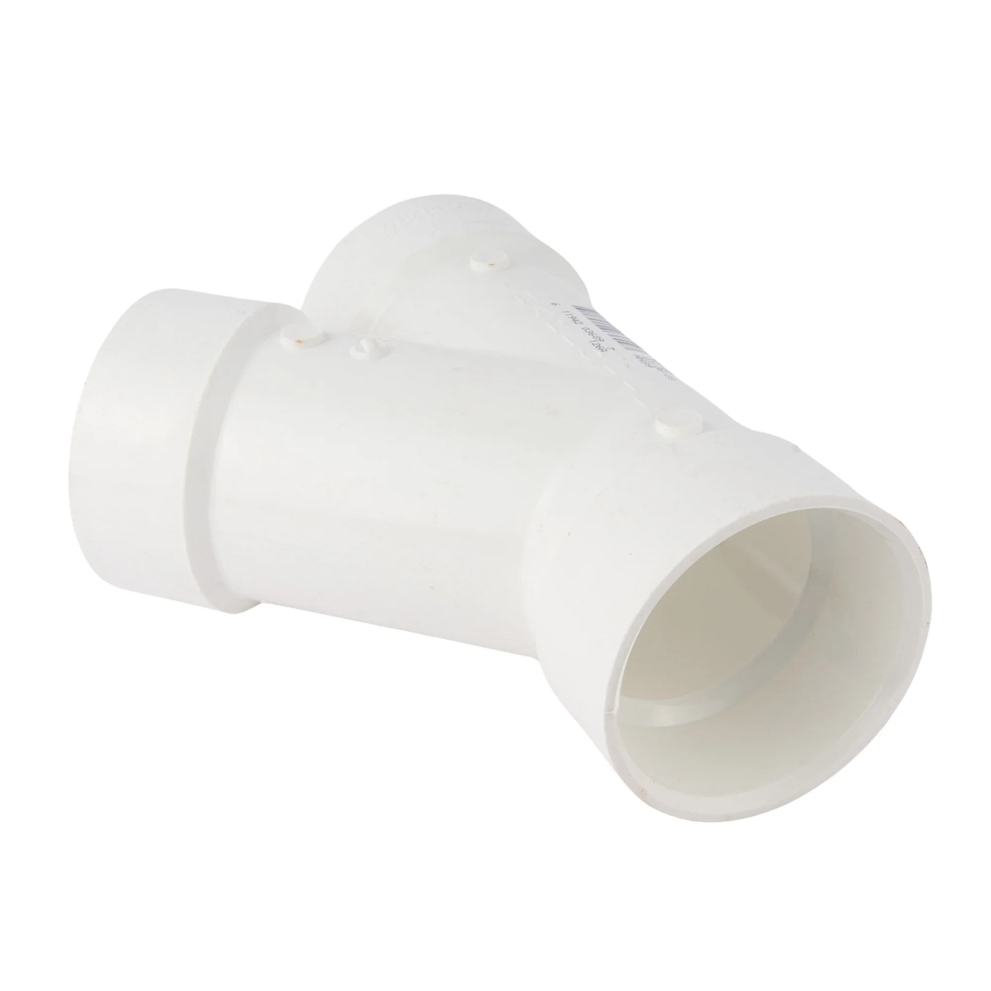 PVC DWV Street Wye (Socket x Socket x Spigot) - Image 3