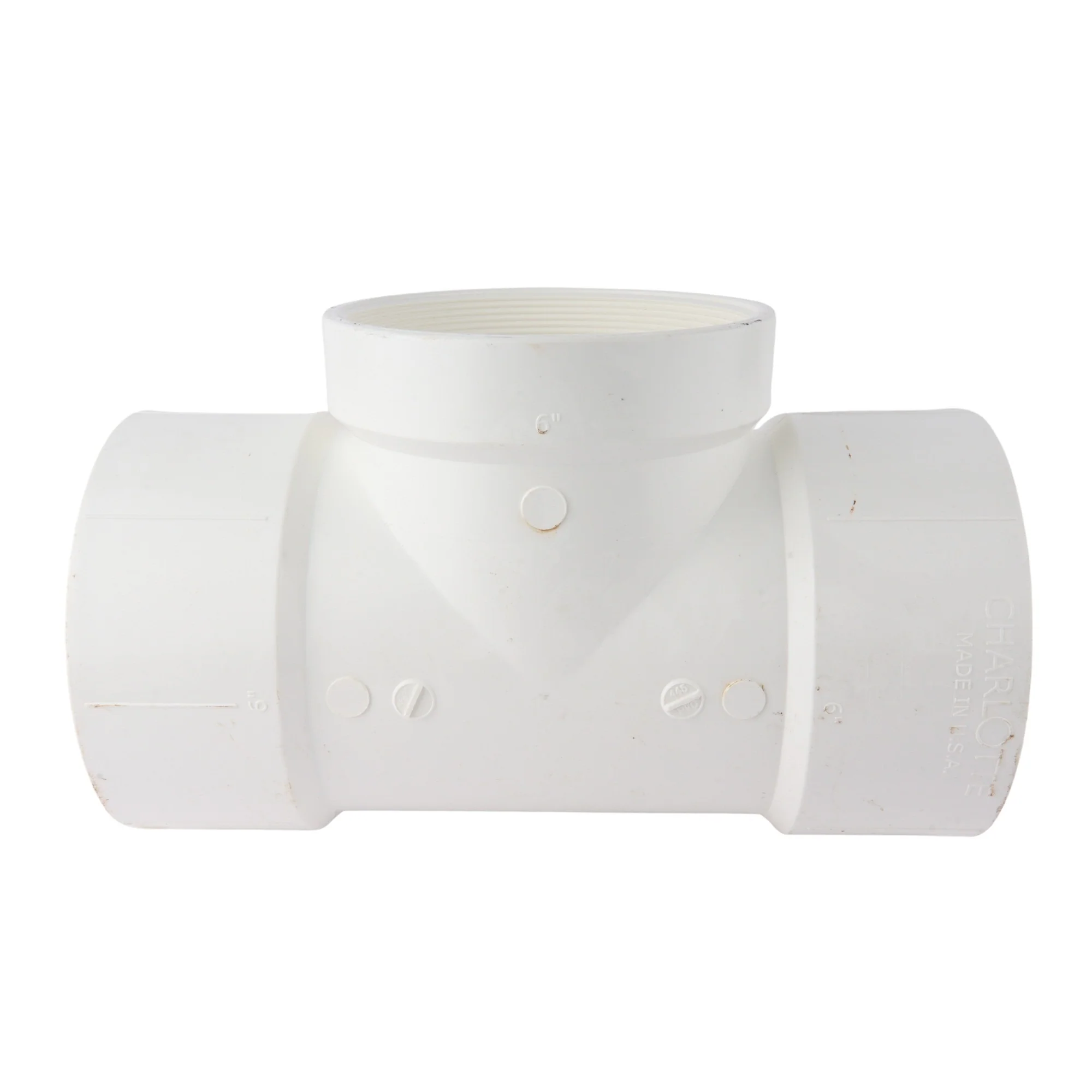 PVC DWV Threaded Cleanout Tee