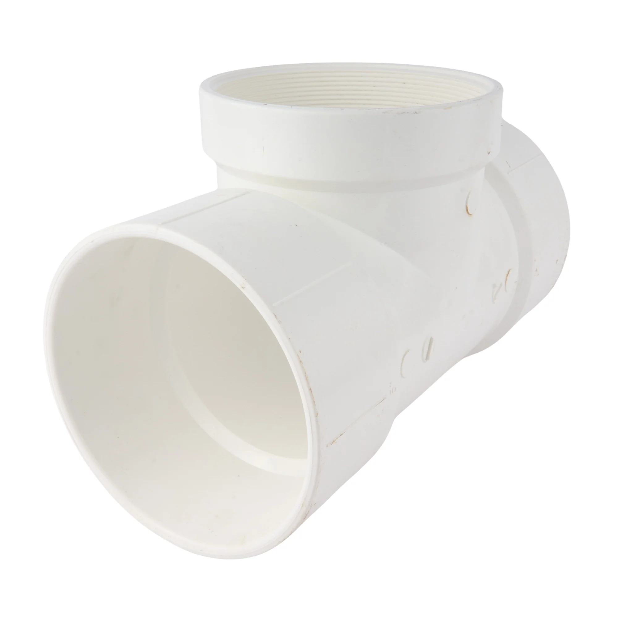 PVC DWV Threaded Cleanout Tee - Image 2
