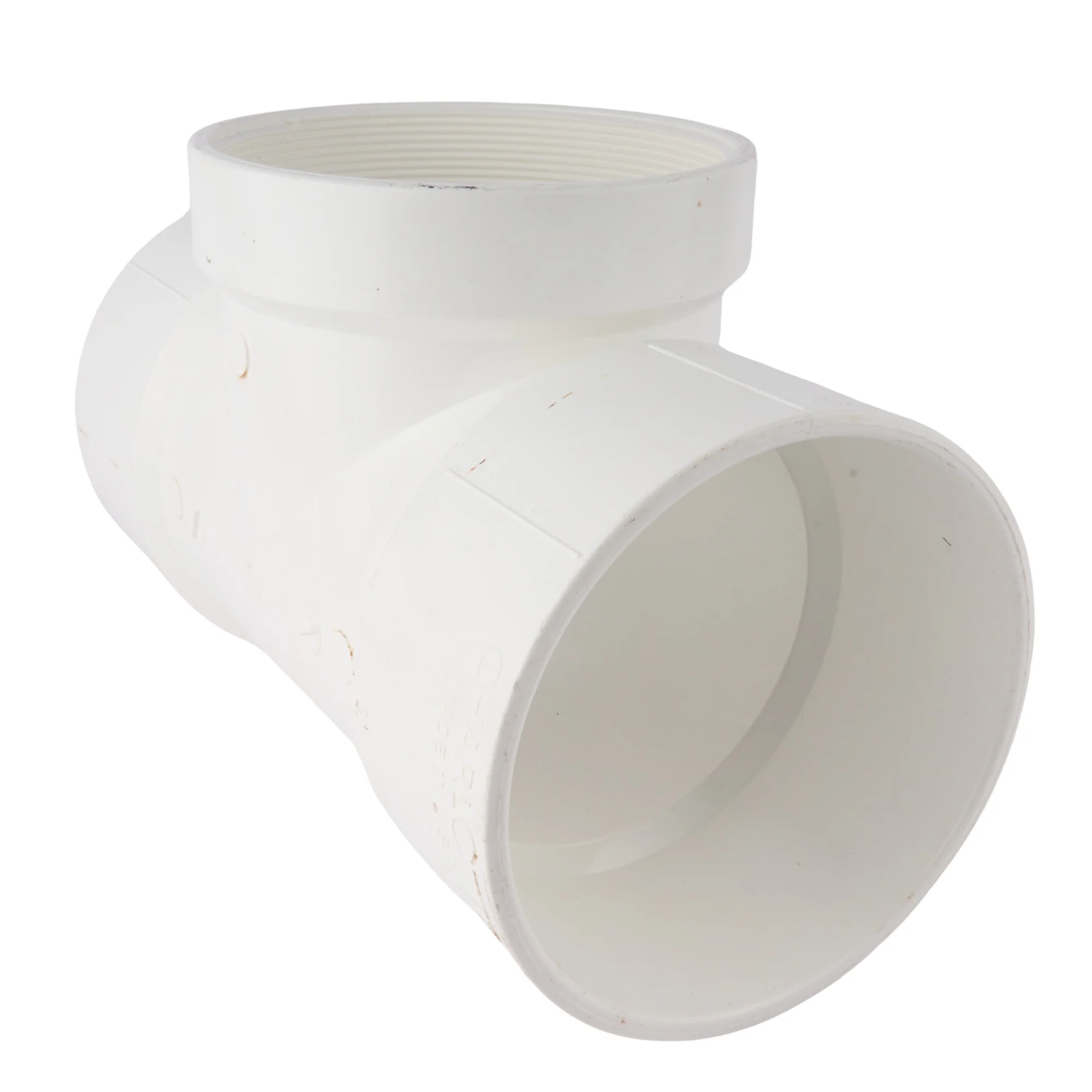 PVC DWV Threaded Cleanout Tee - Image 3