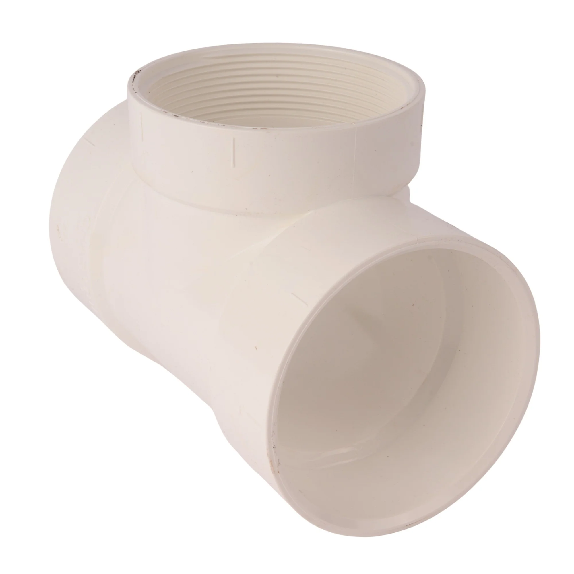 PVC DWV Threaded Cleanout Tee - Image 4