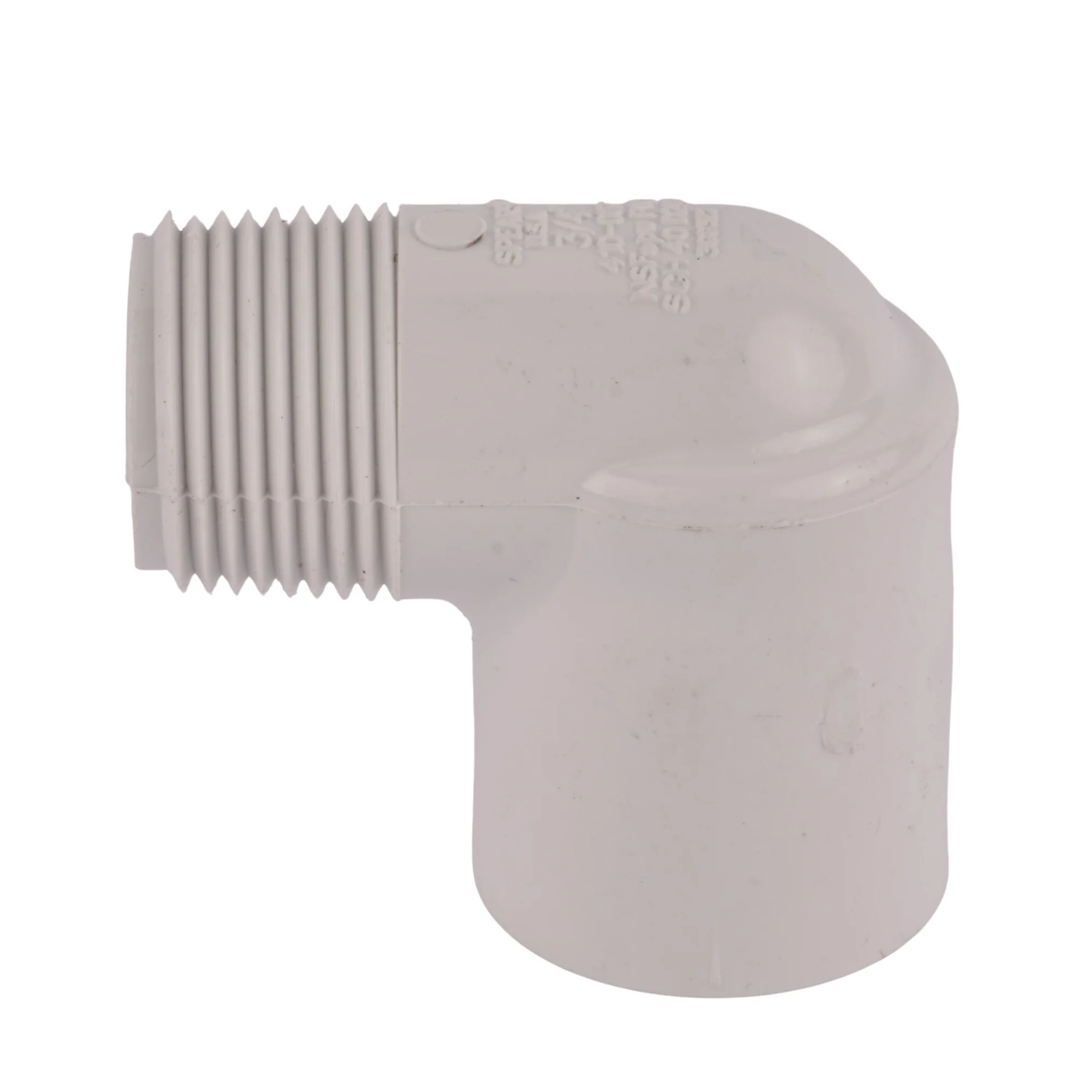 PVC Schedule 40 90° Street Elbow (Socket x MIP) - Image 2