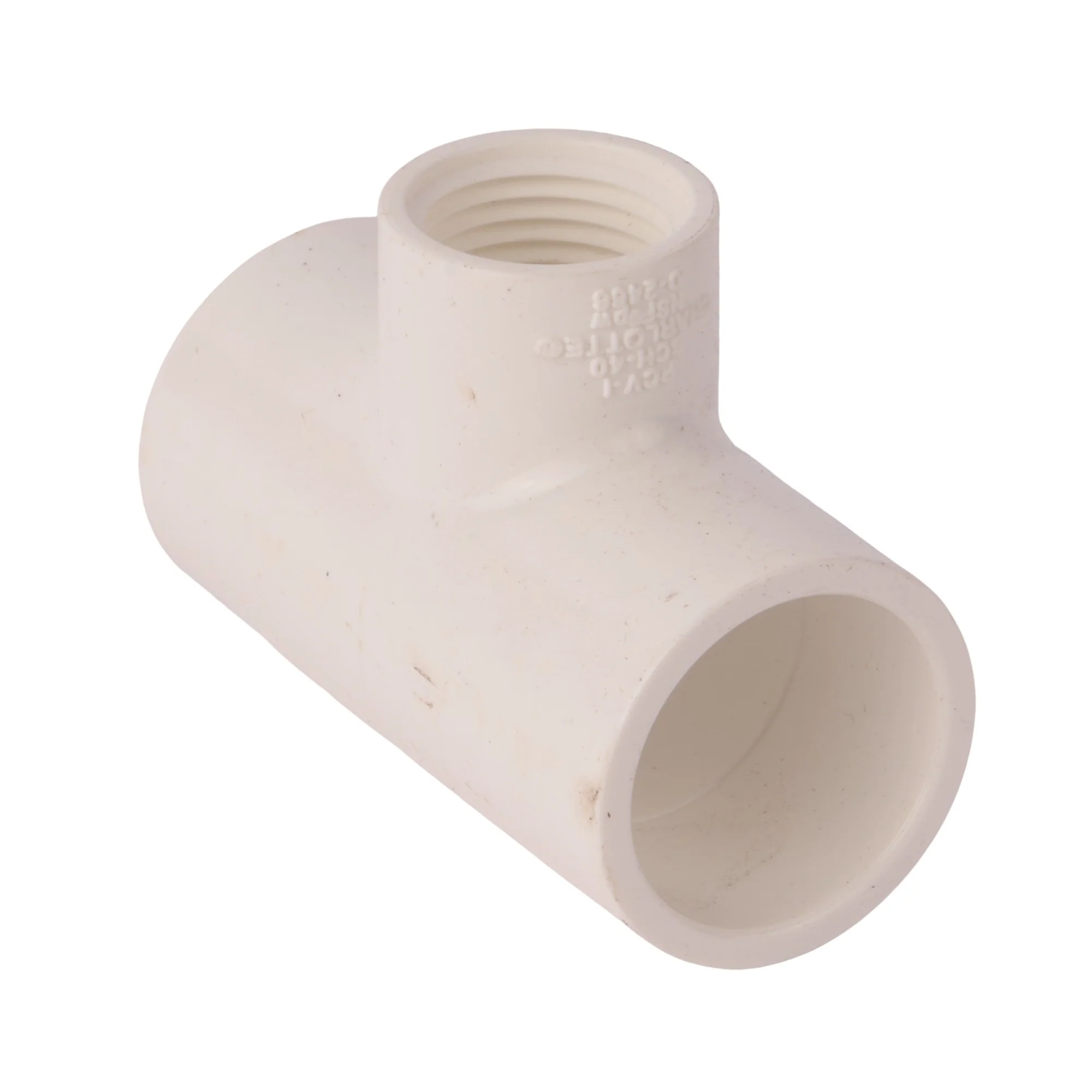 PVC Schedule 40 Reducing Tee (Socket x Socket x FIP) - Image 3