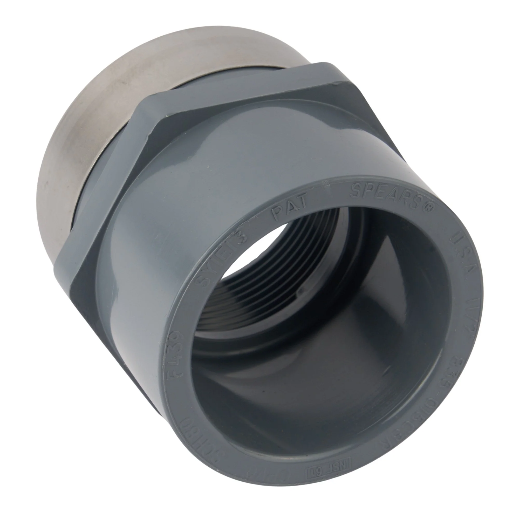 PVC Schedule 80 Female Adapter (Socket x Reinforced FIP) - Image 3