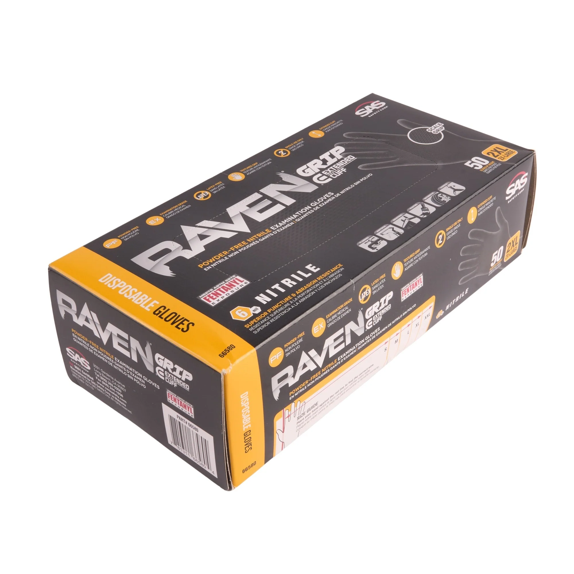 Raven Grip Extended Cuff Gloves - Extra Extra Large - Image 2