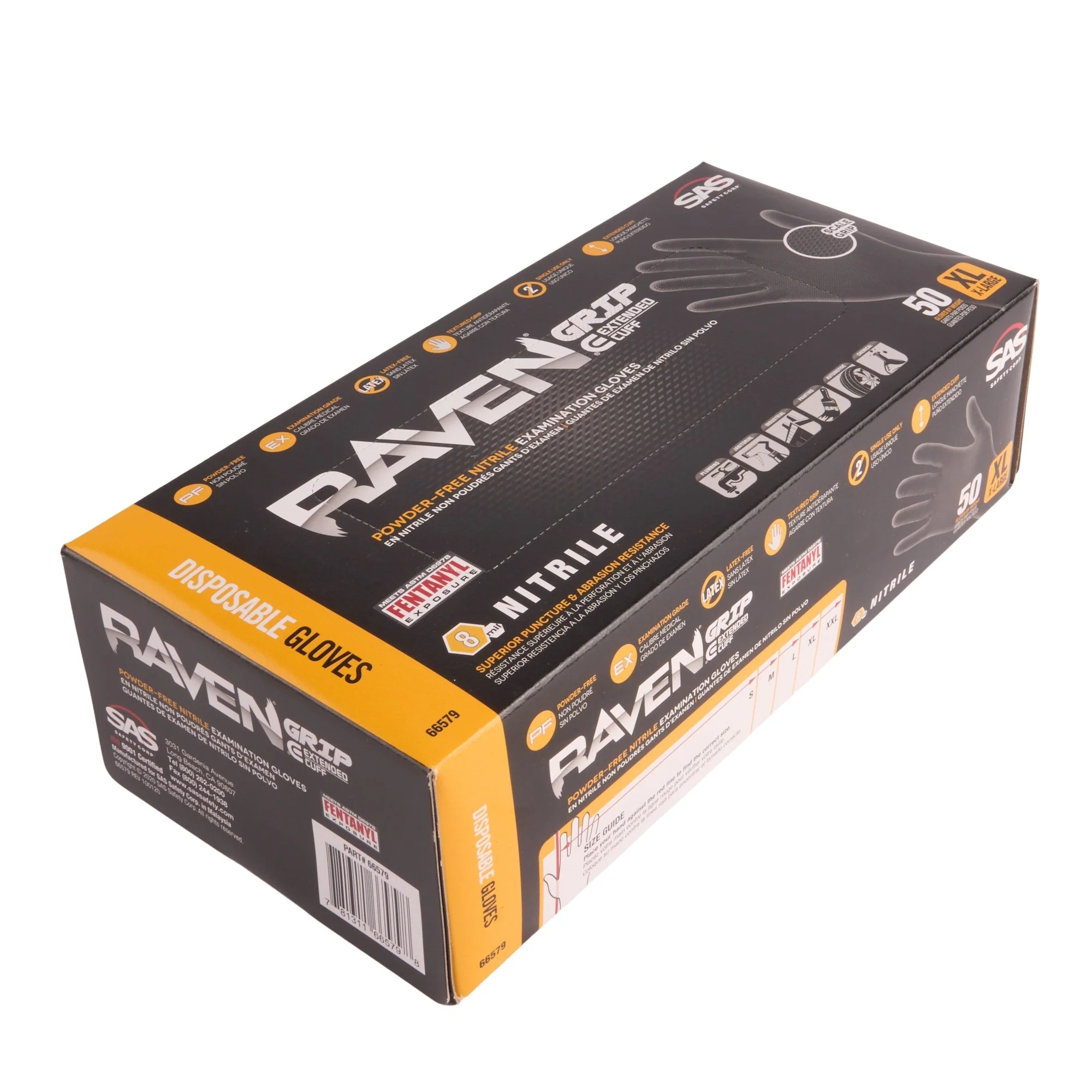 Raven Grip Extended Cuff Gloves - Extra Large - Image 2