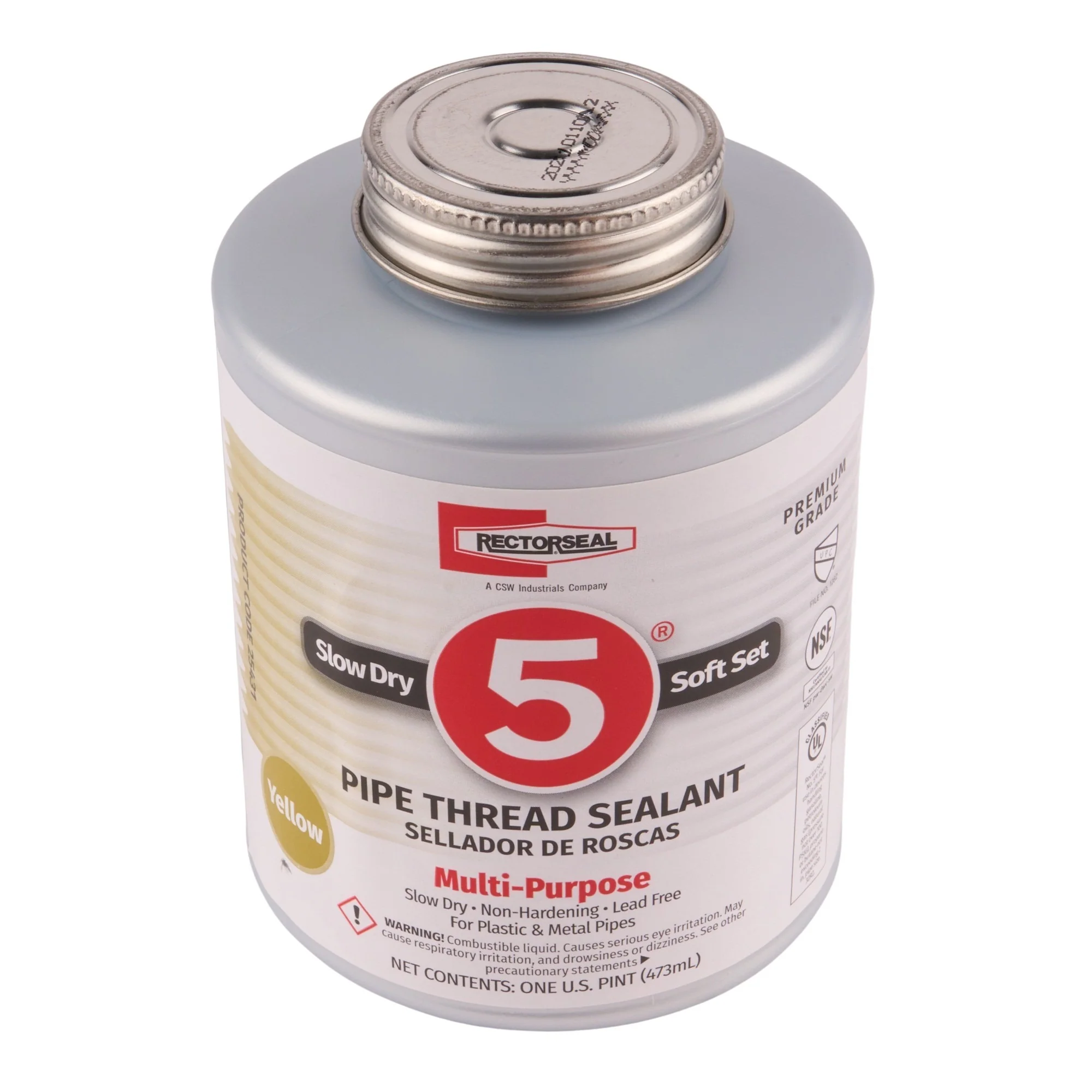 RectorSeal No. 5 Pipe Thread Sealant w/ Brush Top