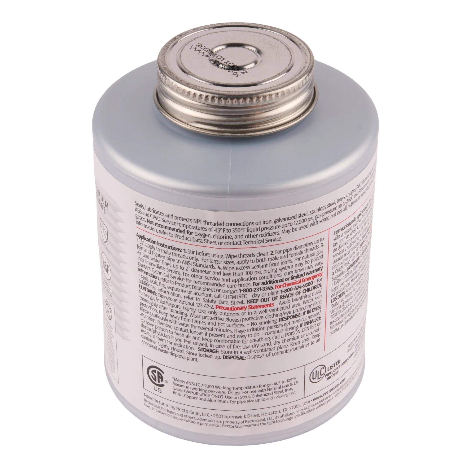 RectorSeal No. 5 Pipe Thread Sealant w/ Brush Top - Image 2