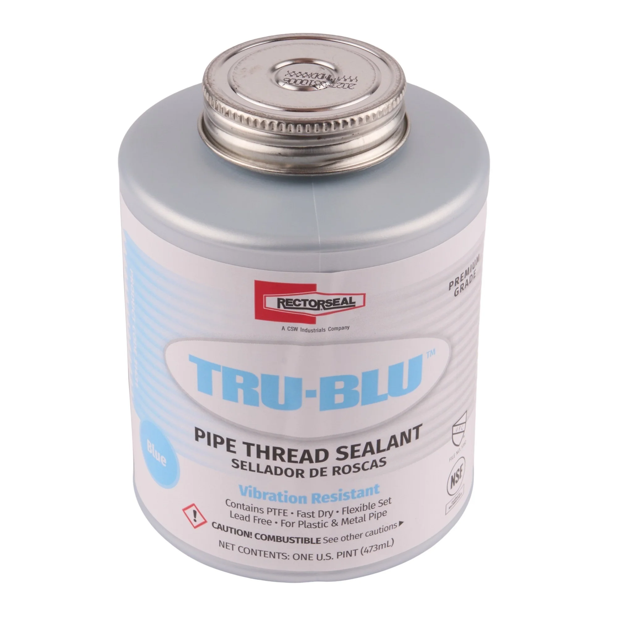 RectorSeal Tru-Blu Pipe Thread Sealant w/ Brush Top - Image 6