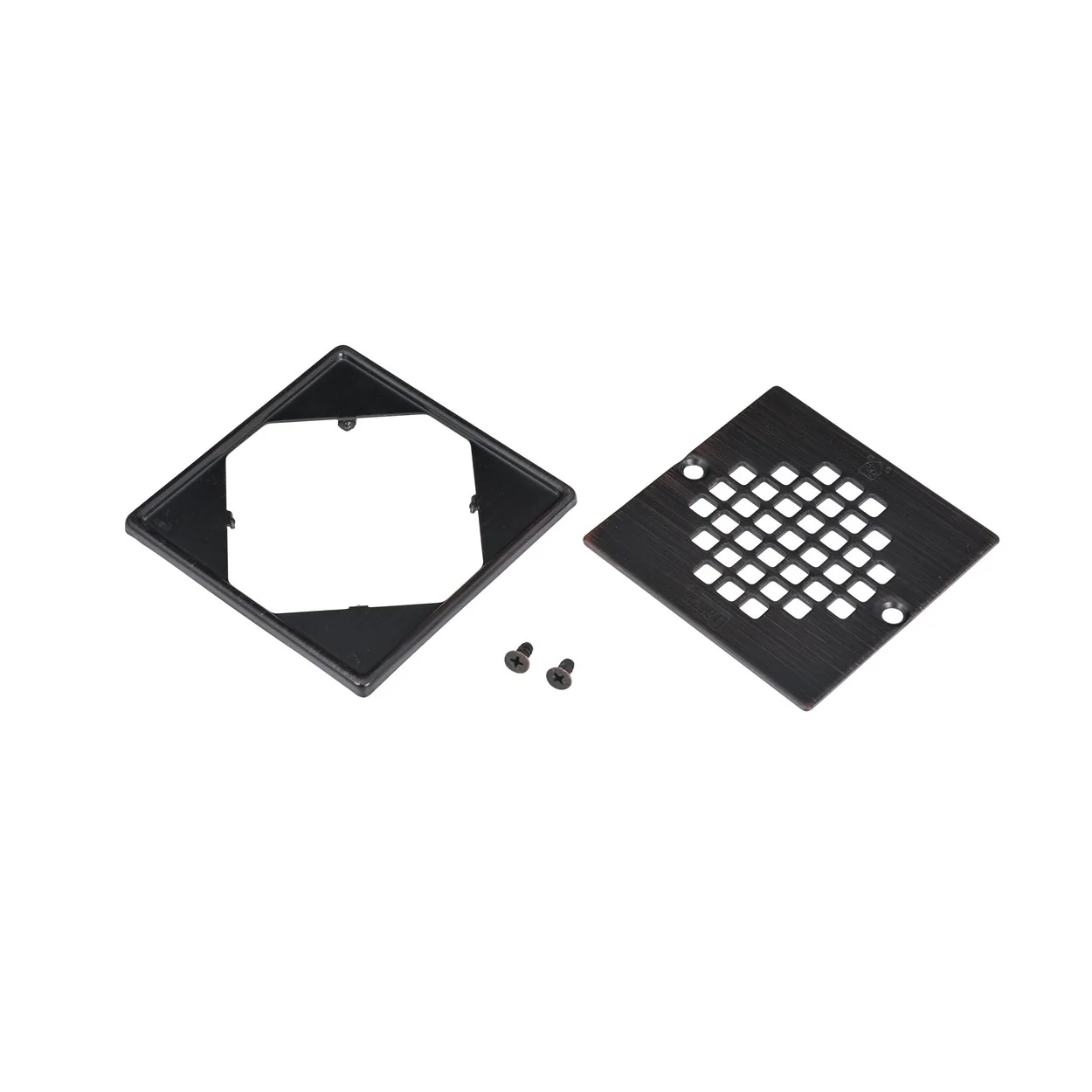 Series 130 Square Oiled Rubbed Bronze Strainer W/Ring
