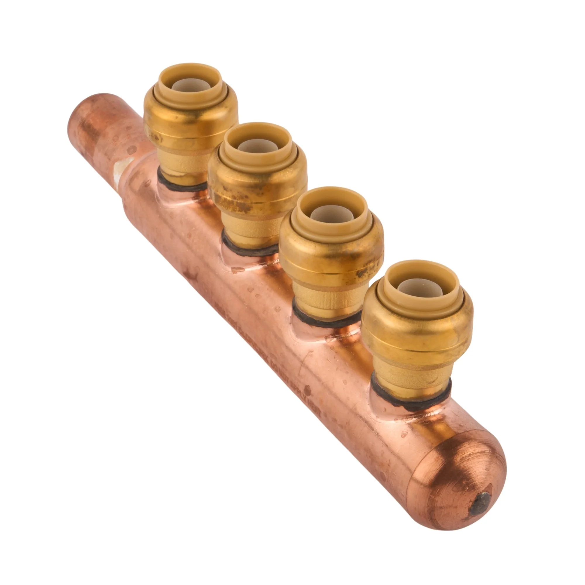 Sharkbite Closed Copper Manifold w/ 1/2" Sharkbite Outlets (4 Outlets) - Image 3