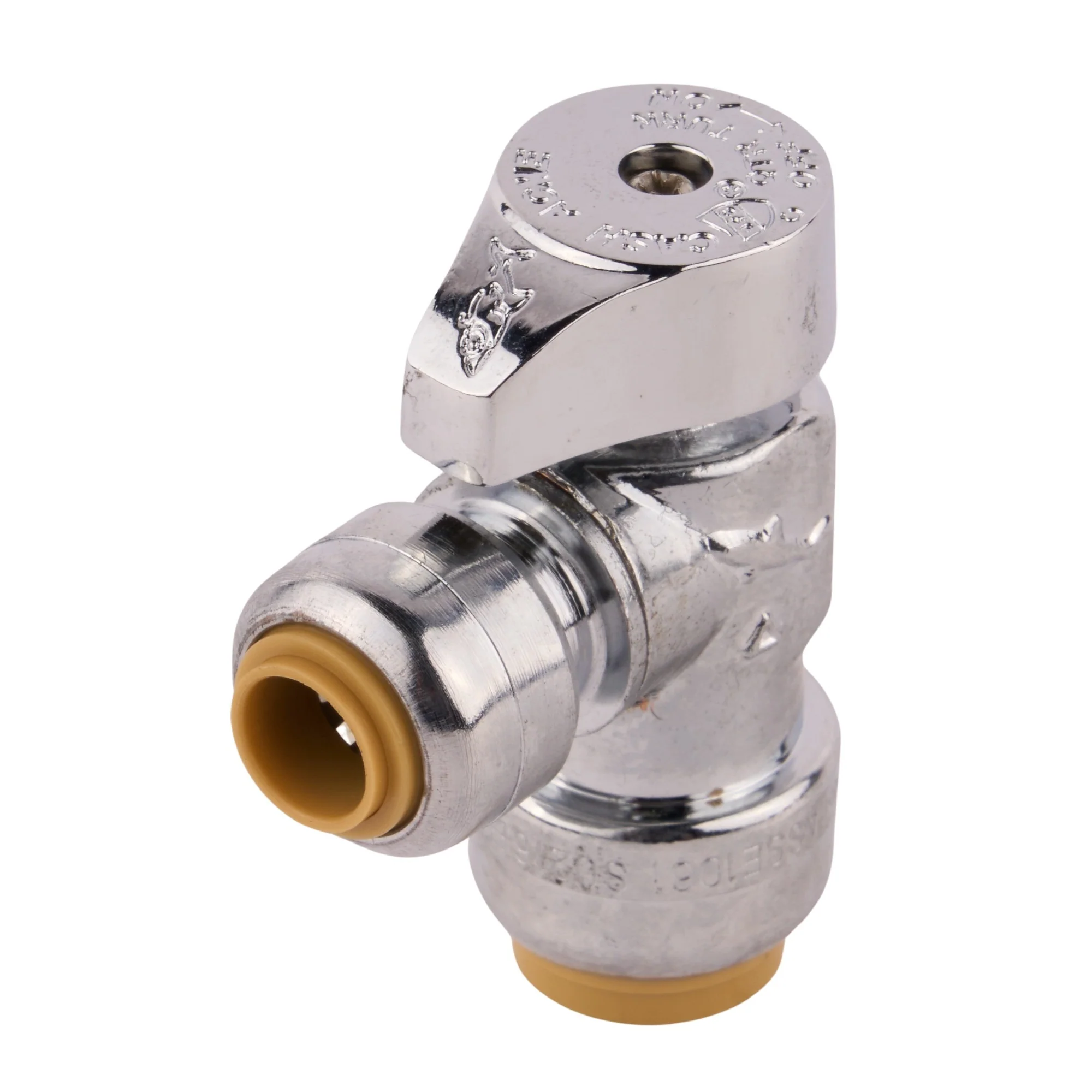 SharkBite Push-to-Connect Reducing Angle Stop SB x Compression (Lead Free)