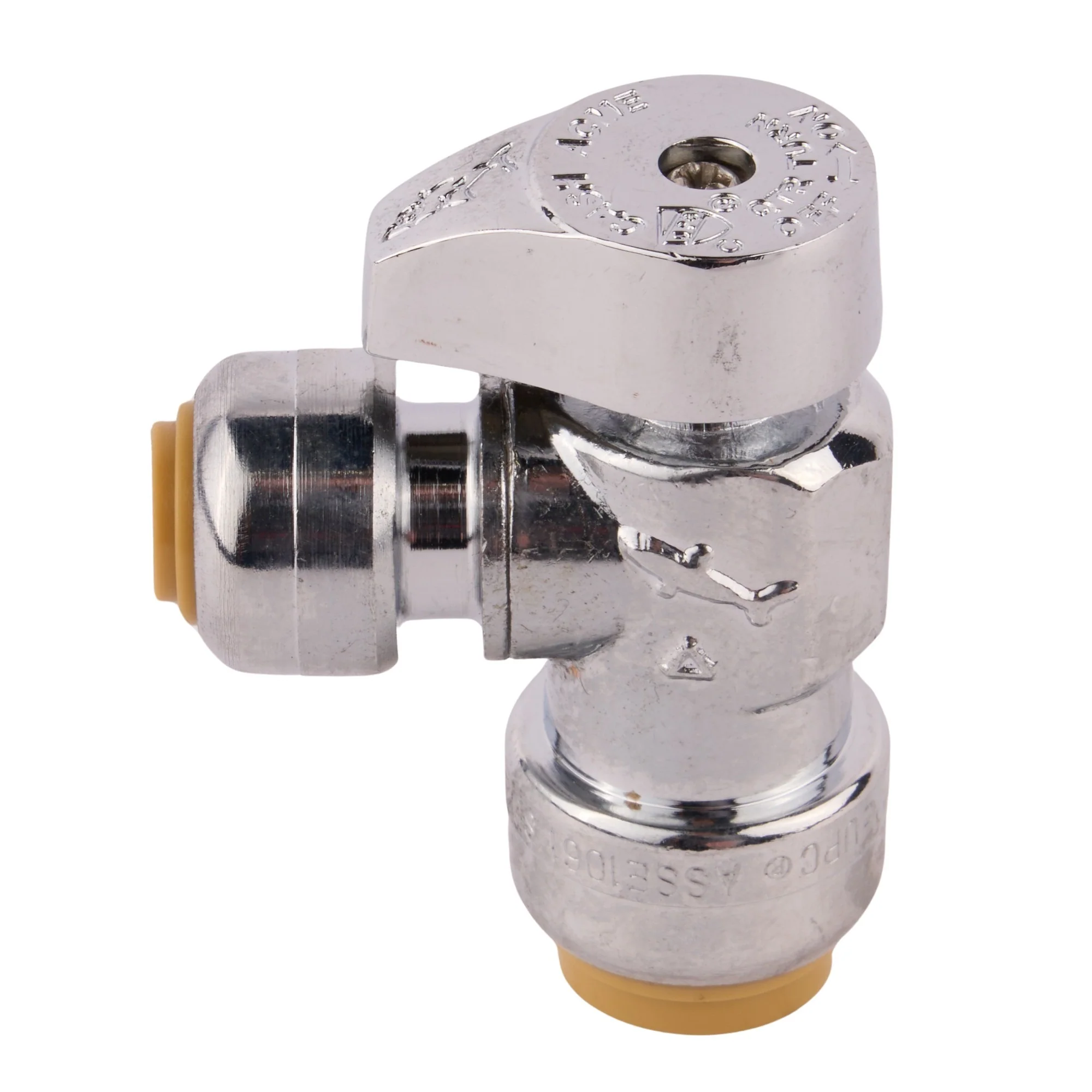 SharkBite Push-to-Connect Reducing Angle Stop SB x Compression (Lead Free) - Image 2