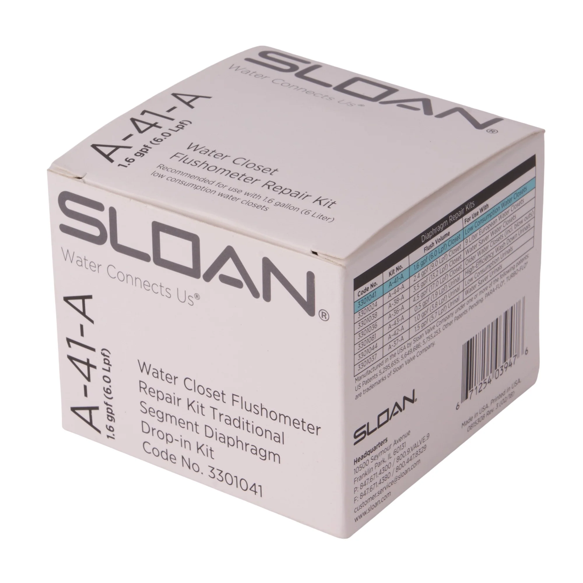 Sloan A41A Repair Kit – 1.6 GPF Closet Flushometer - Image 4