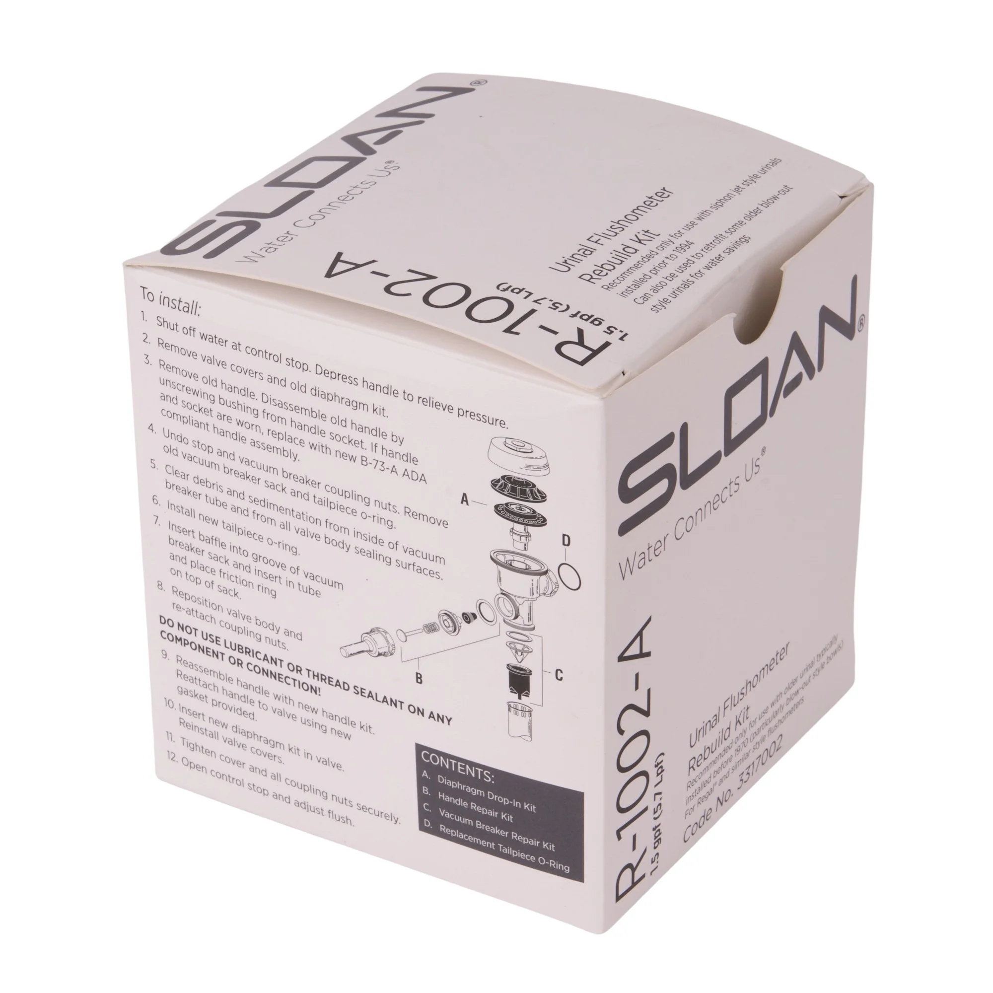 Sloan R1002A Rebuild Kit – 1.5 GPF Regal Urinal - Image 4