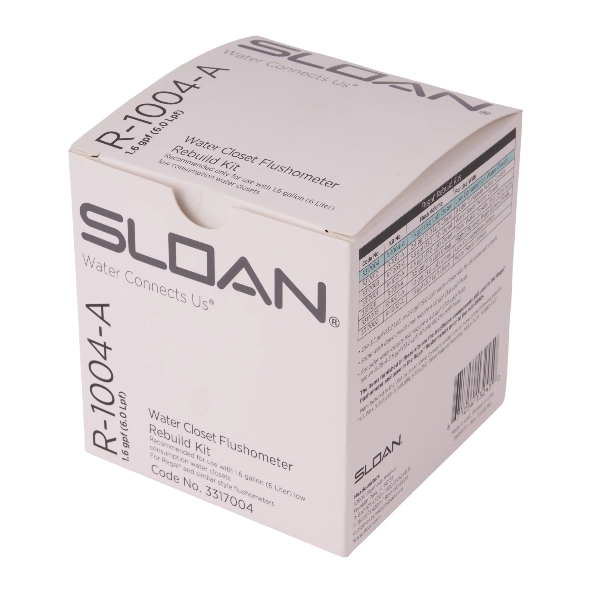 Sloan R1004A Rebuild Kit – 1.6 GPF Regal Closet - Image 4