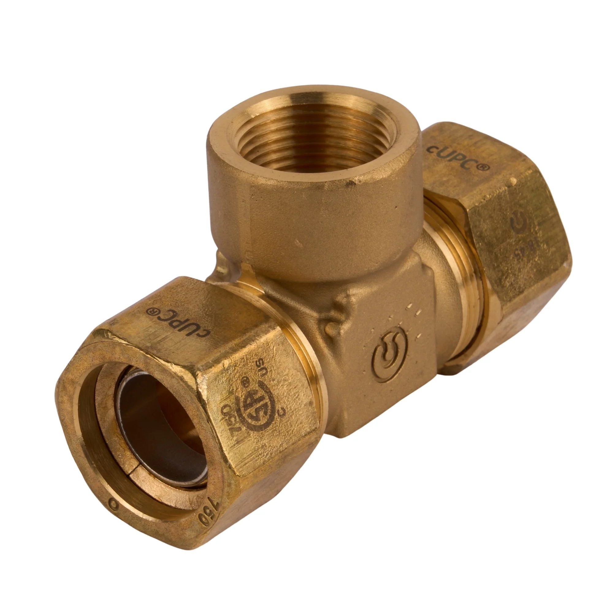 Trac Pipe AutoFlare Brass Tee TP x TP x NPT - Image 2