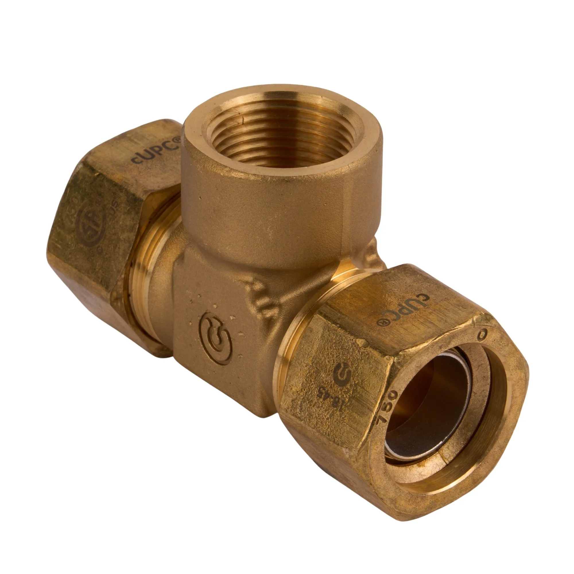 Trac Pipe AutoFlare Brass Tee TP x TP x NPT - Image 3