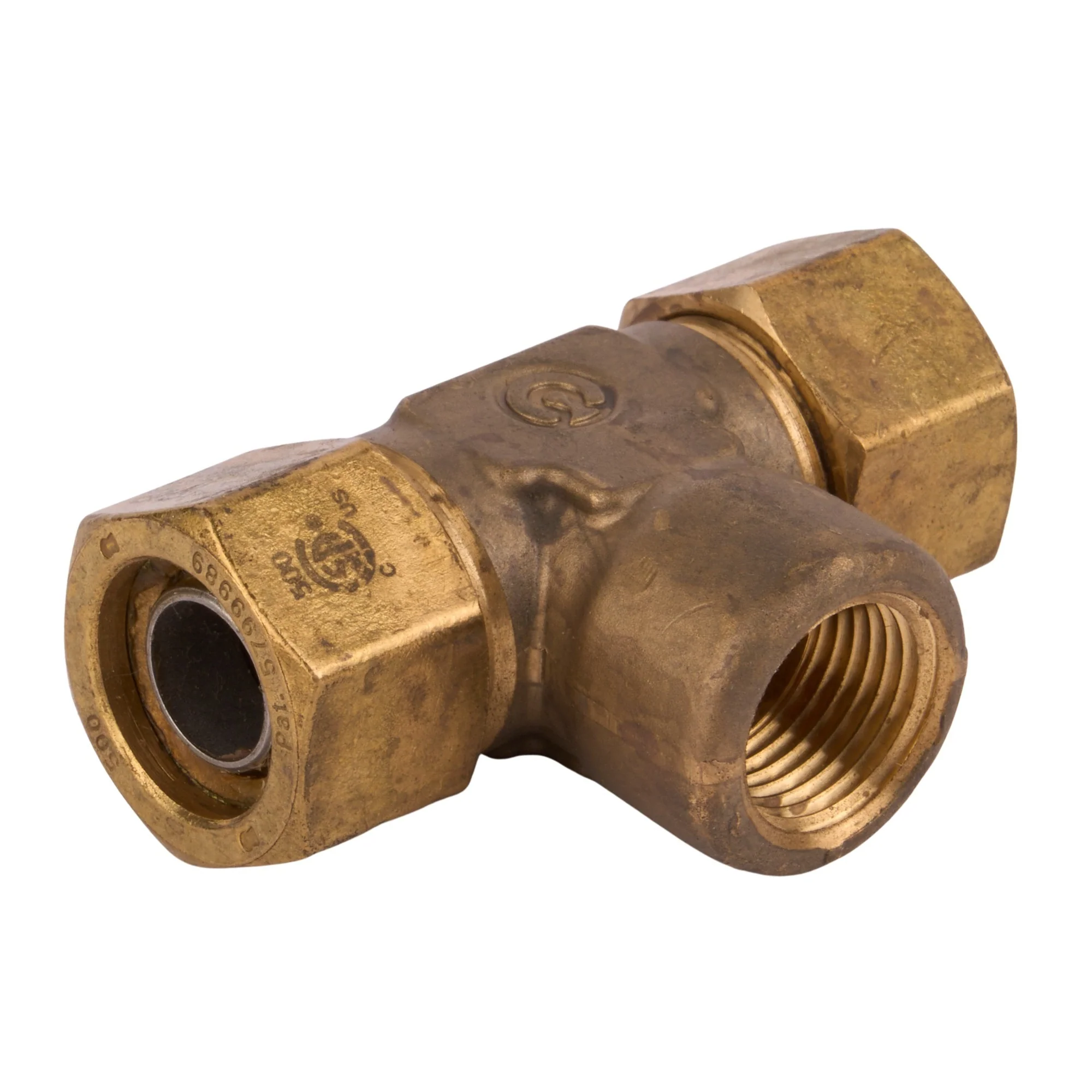 Trac Pipe AutoFlare Brass Tee TP x TP x NPT - Image 4
