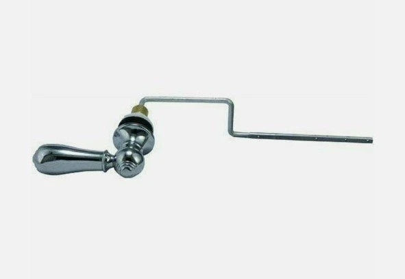 Universal Fit Toilet Handle Tank Flush Lever Decorative Faucet Style for Front Side or Angle Mount Polished Chrome