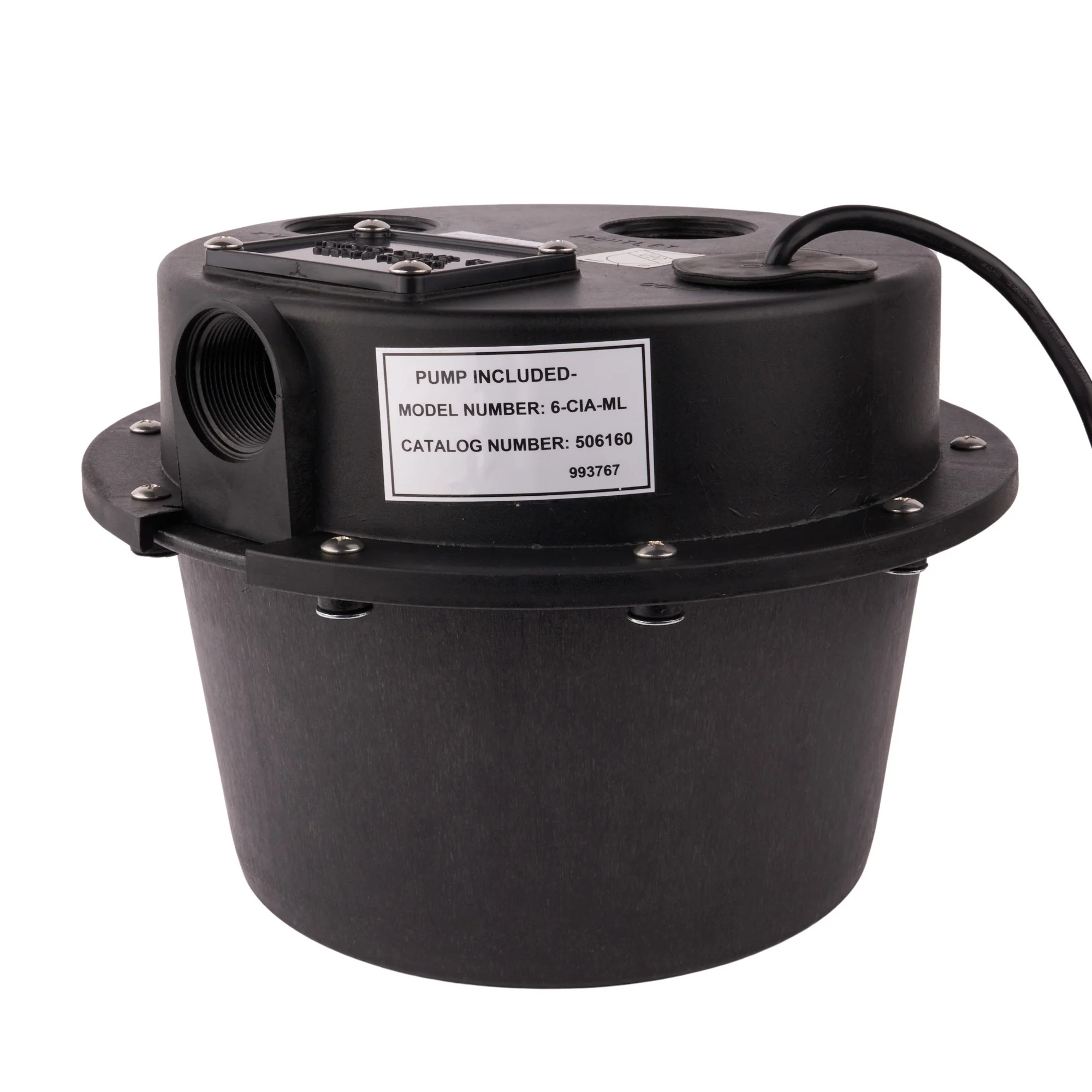 WRSC-6-1/3 HP, Compact 45 GPM @ 5' - Submersible Utility Pump, Water Removal System w/ 5 gal. tank & 8ft power cord - Image 2