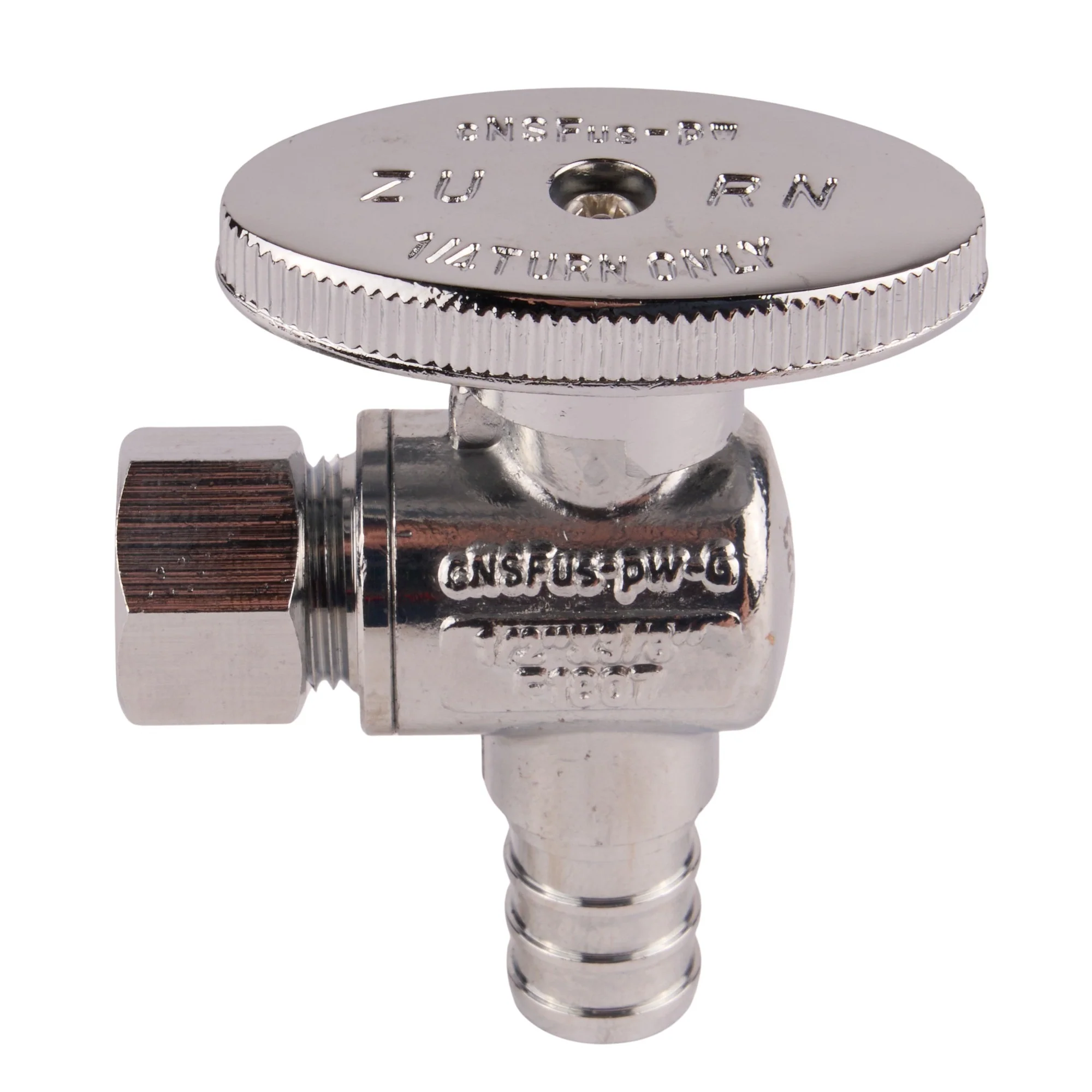 Zurn PEX Crimp Chrome-Plated Brass Angle Stop (Lead Free) - Image 5