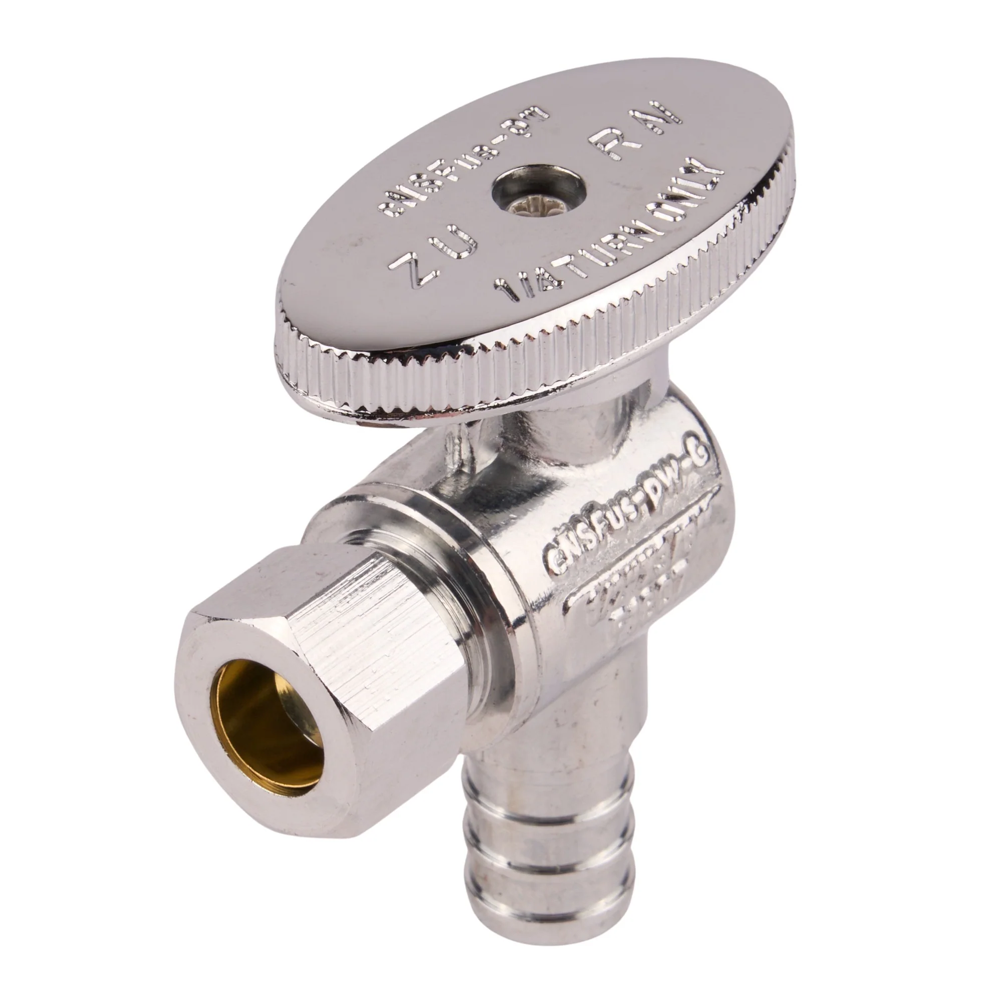 Zurn PEX Crimp Chrome-Plated Brass Angle Stop (Lead Free) - Image 6
